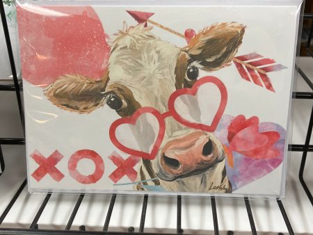 CARD: FARMHOUSE COW V-DAY CARD For Discount