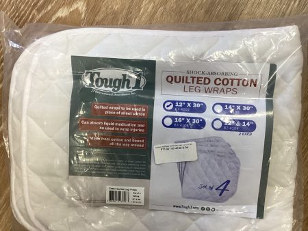 Quilted Leg Wraps, SET OF 4 - 12  x 30  WHITE For Cheap