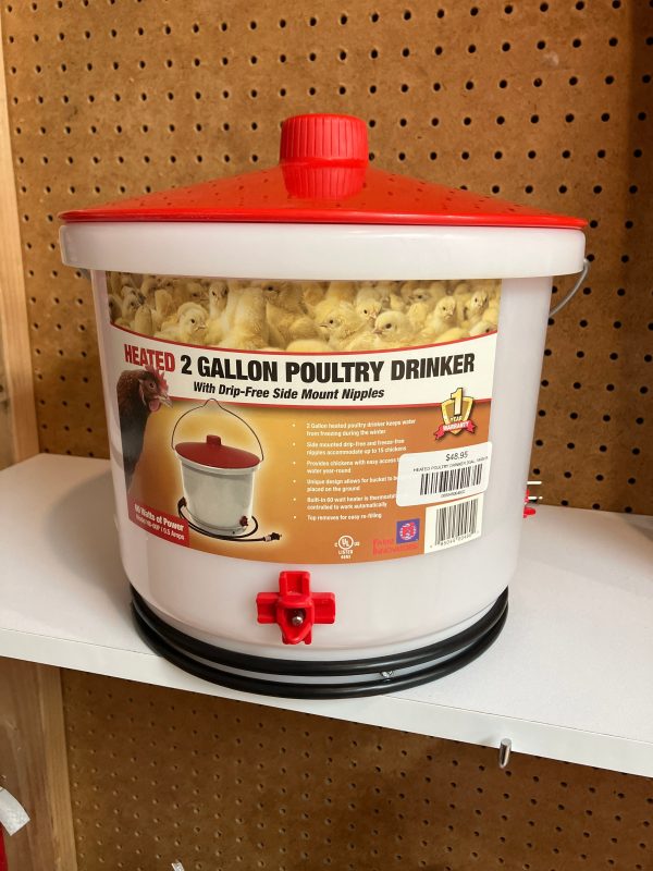 HEATED POULTRY DRINKER 2GAL, FARM INN Hot on Sale