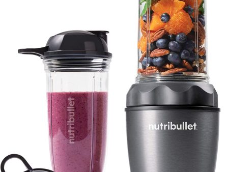 NutriBullet NB50100C Pro 1000 1000W 7-Piece Set Single Serve Blender Gray - Certified Refurbished Discount