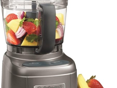 Cuisinart Elemental 4-Cup Chopper Grinder, Gun Metal - Certified Refurbished Hot on Sale