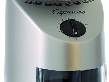 Capresso 8.8oz Infinity Conical Burr Grinder Silver - Certified Refurbished Online Sale