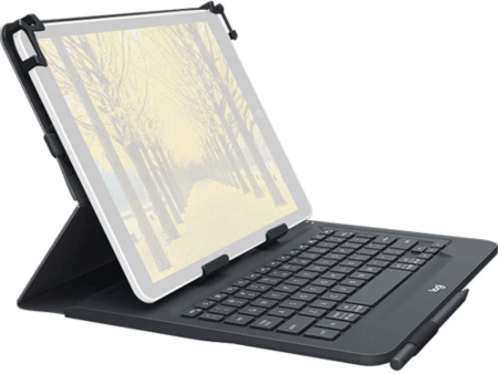 Logitech Universal Wireless Bluetooth Keyboard Folio Case for 9-10  Apple, Android, Windows - Seller Refurbished Supply