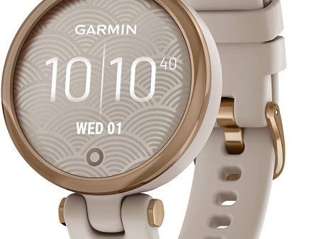 Garmin Lily Sport Edition Rose Gold Bezel with Light Sand Case and Silicone Band - Certified Refurbished on Sale