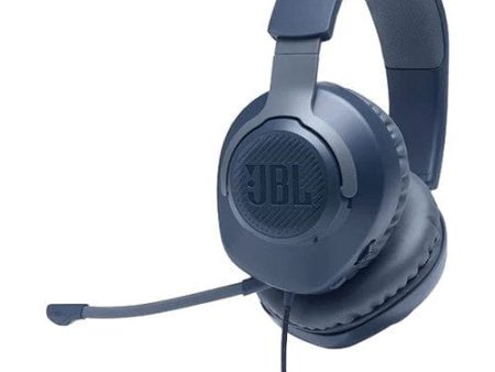 JBL Quantum 100 Wired Headset for Gaming, Blue - Certified Refurbished Online Sale