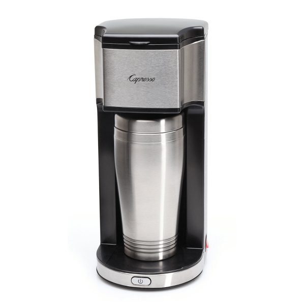 Capresso ONTHEGO-RB 425 Personal Coffee Maker, Silver Black - Certified Refurbished Cheap