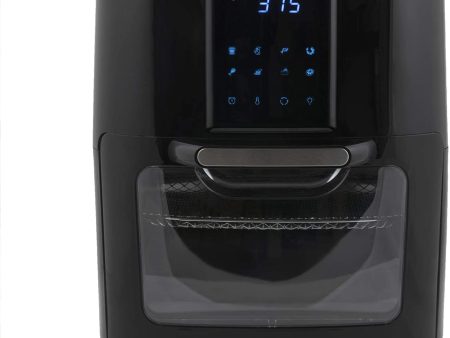 Paula Deen 13 QT 1700 Watt XL Family-Sized Air Fryer Oven with Rapid Air Circulation System, Black - Refurbished For Cheap