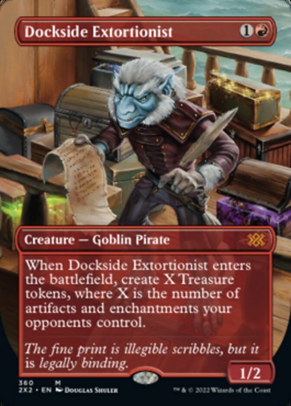 Dockside Extortionist (Borderless Alternate Art) [Double Masters 2022] Discount