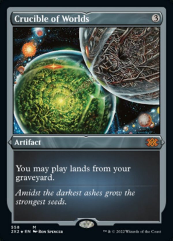 Crucible of Worlds (Foil Etched) [Double Masters 2022] For Discount