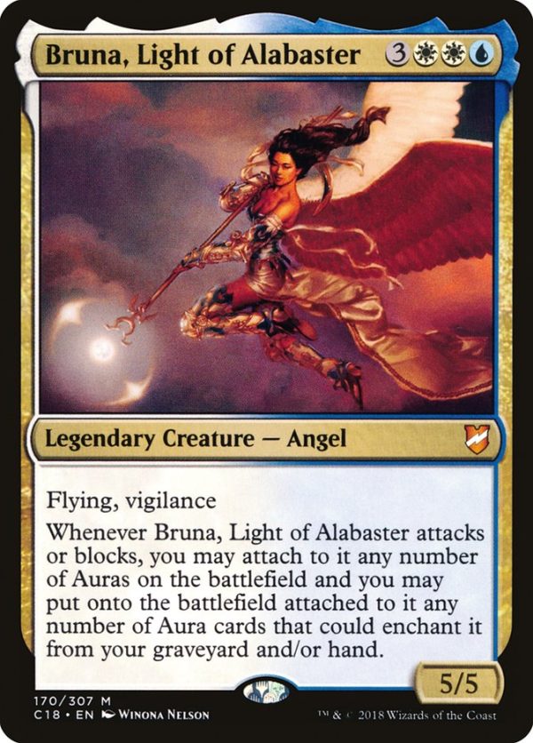 Bruna, Light of Alabaster (Oversized) [Commander 2018 Oversized] Supply