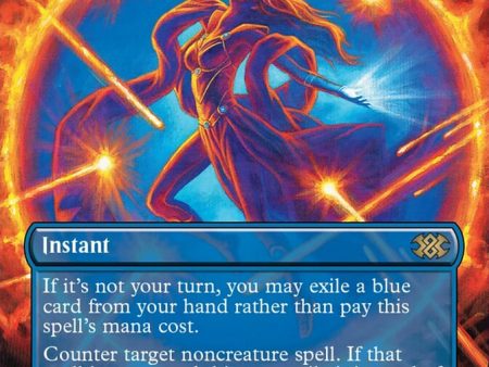 Force of Negation (Borderless Alternate Art) [Double Masters 2022] For Cheap