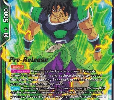 Broly, Berserker of Frieza s Army (BT14-084) [Cross Spirits Prerelease Promos] Online Hot Sale