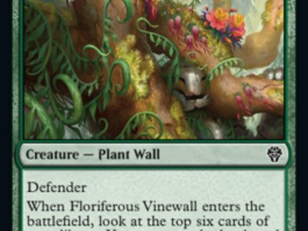 Floriferous Vinewall [Dominaria United] Cheap