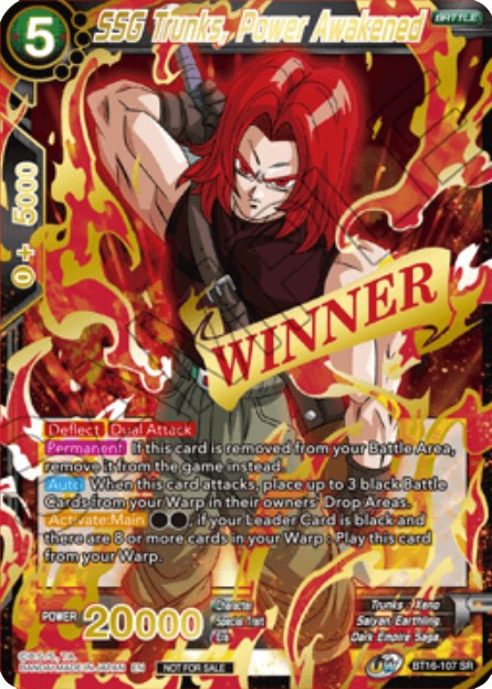 SSG Trunks, Power Awakened (Event Pack 10) (BT16-107) [Tournament Promotion Cards] Discount