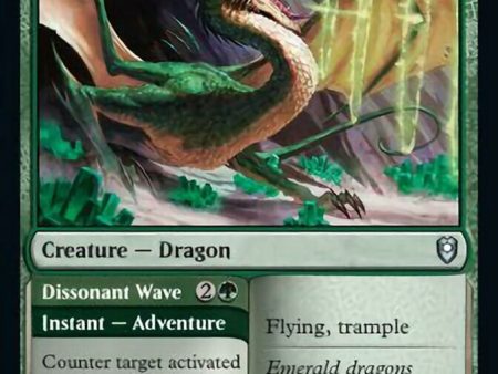 Emerald Dragon    Dissonant Wave [Commander Legends: Battle for Baldur s Gate] Hot on Sale