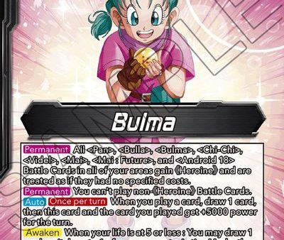 Bulma    Bulma, Life of a Heroine (EB1-49) [Battle Evolution Booster] For Sale