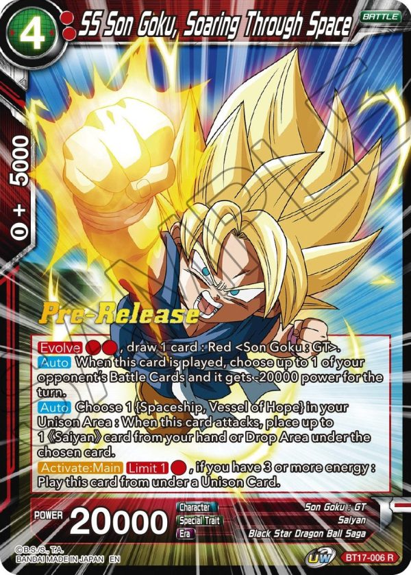 SS Son Goku, Soaring Through Space (BT17-006) [Ultimate Squad Prerelease Promos] Sale