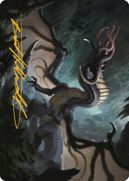 Brainstealer Dragon Art Card (Gold-Stamped Signature) [Commander Legends: Battle for Baldur s Gate Art Series] Online