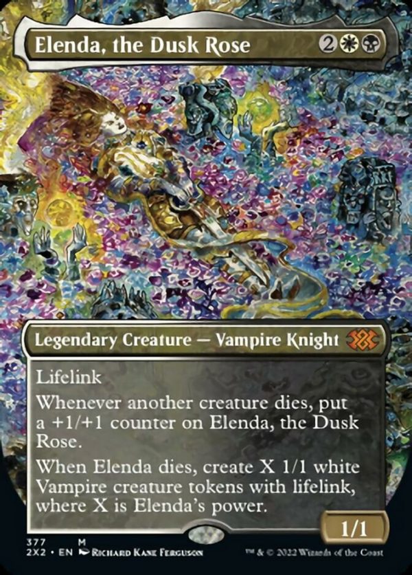 Elenda, the Dusk Rose (Borderless Alternate Art) [Double Masters 2022] Hot on Sale