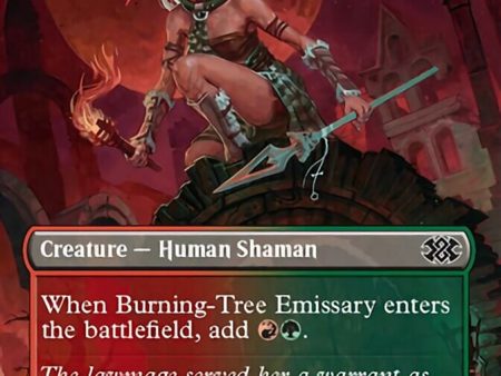 Burning-Tree Emissary (Borderless Alternate Art) [Double Masters 2022] Supply