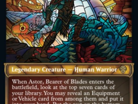 Astor, Bearer of Blades (Showcase Textured) [Dominaria United] Sale