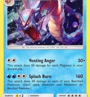 Gyarados (33 147) (Cosmos Holo) [Sun & Moon: Burning Shadows] on Sale