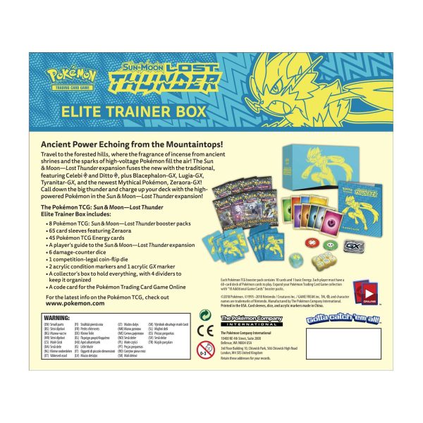 Sun & Moon: Lost Thunder - Elite Trainer Box Hot on Sale