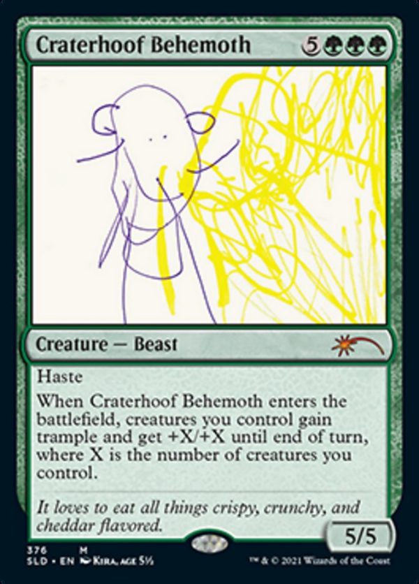 Craterhoof Behemoth (376) [Secret Lair Drop Series] on Sale