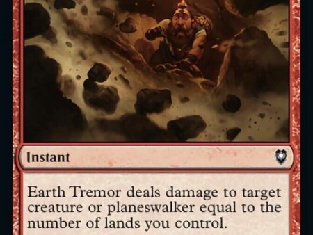 Earth Tremor [Commander Legends: Battle for Baldur s Gate] Hot on Sale