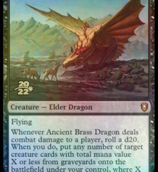 Ancient Brass Dragon [Commander Legends: Battle for Baldur s Gate Prerelease Promos] Supply