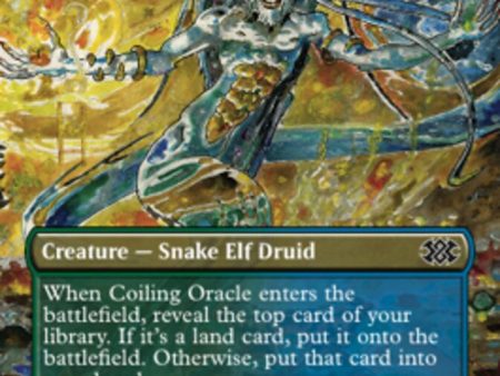 Coiling Oracle (Borderless Alternate Art) [Double Masters 2022] Online Sale