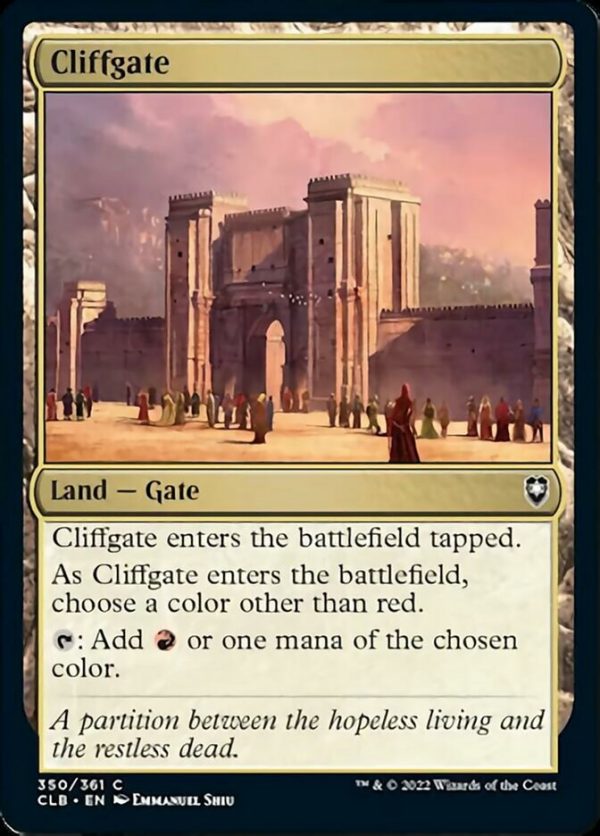 Cliffgate [Commander Legends: Battle for Baldur s Gate] Cheap