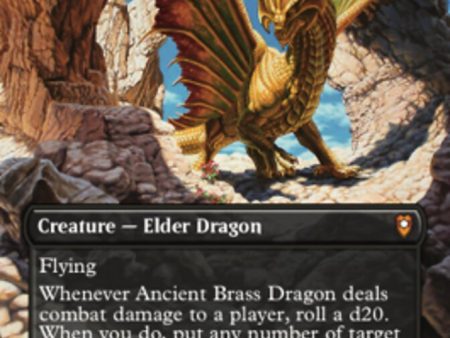 Ancient Brass Dragon (Borderless Alternate Art) [Commander Legends: Battle for Baldur s Gate] For Sale