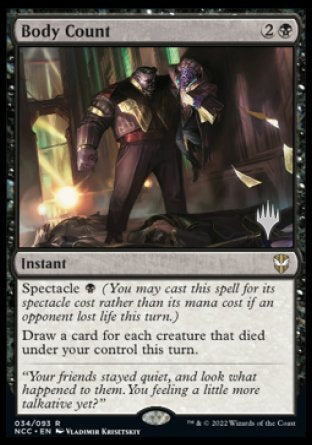 Body Count (Promo Pack) [Streets of New Capenna Commander Promos] For Discount