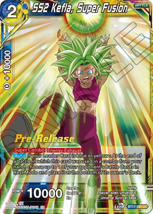 SS2 Kefla, Super Fusion (BT17-133) [Ultimate Squad Prerelease Promos] Online Hot Sale