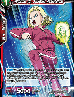 Android 18, Stalwart Assistance (Unison Warrior Series Boost Tournament Pack Vol. 7) (P-365) [Tournament Promotion Cards] Online Hot Sale