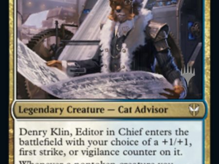 Denry Klin, Editor in Chief (Promo Pack) [Streets of New Capenna Commander Promos] on Sale