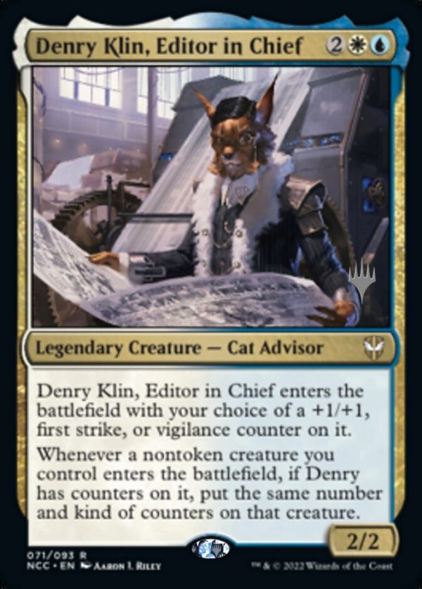 Denry Klin, Editor in Chief (Promo Pack) [Streets of New Capenna Commander Promos] on Sale