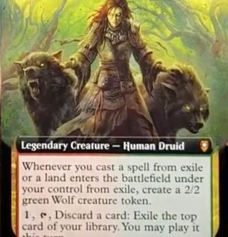 Faldorn, Dread Wolf Herald (Extended Art) [Commander Legends: Battle for Baldur s Gate] For Cheap