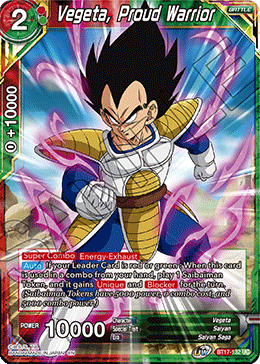 Vegeta, Proud Warrior (BT17-132) [Ultimate Squad] Online