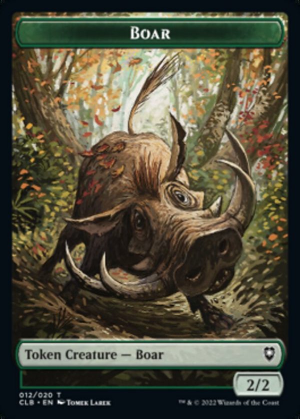 Boar Token [Commander Legends: Battle for Baldur s Gate Tokens] Cheap