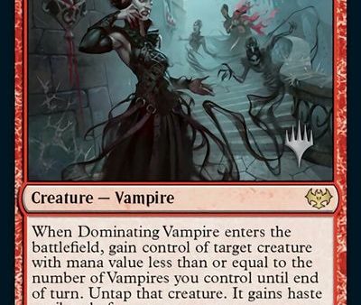 Dominating Vampire (Promo Pack) [Innistrad: Crimson Vow Promos] For Sale