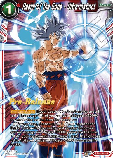 Realm of the Gods - Ultra Instinct (BT16-018) [Realm of the Gods Prerelease Promos] Fashion