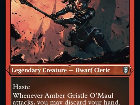 Amber Gristle O Maul (Foil Etched) [Commander Legends: Battle for Baldur s Gate] Supply