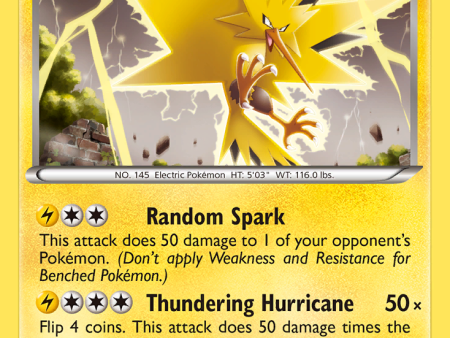 Zapdos (46 113) (Theme Deck Exclusive) [Black & White: Legendary Treasures] Fashion