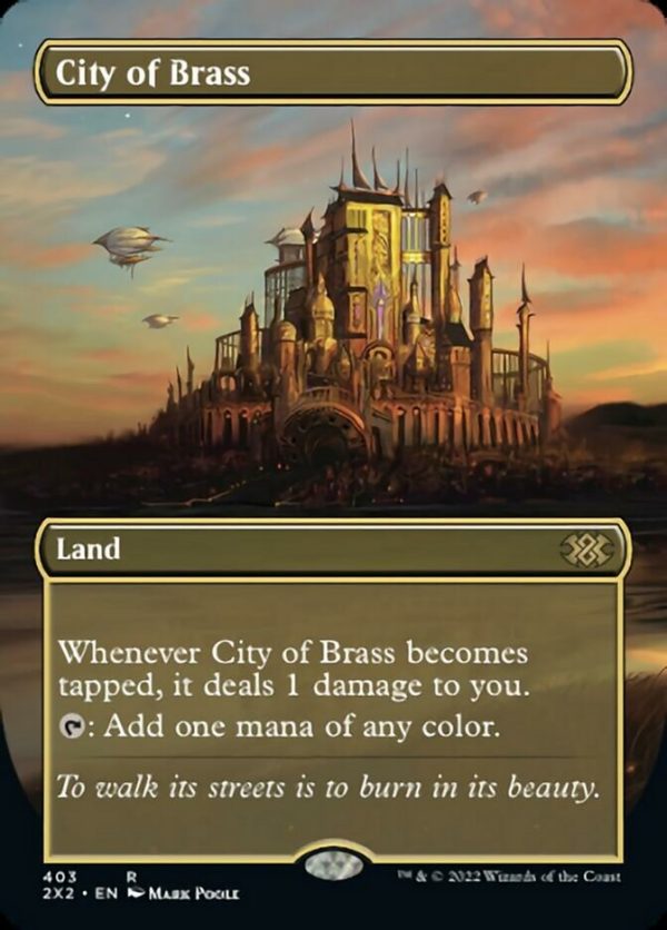 City of Brass (Borderless Alternate Art) [Double Masters 2022] Cheap