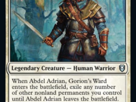 Abdel Adrian, Gorion s Ward [Commander Legends: Battle for Baldur s Gate] on Sale