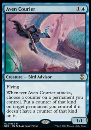 Aven Courier (Promo Pack) [Streets of New Capenna Commander Promos] For Cheap