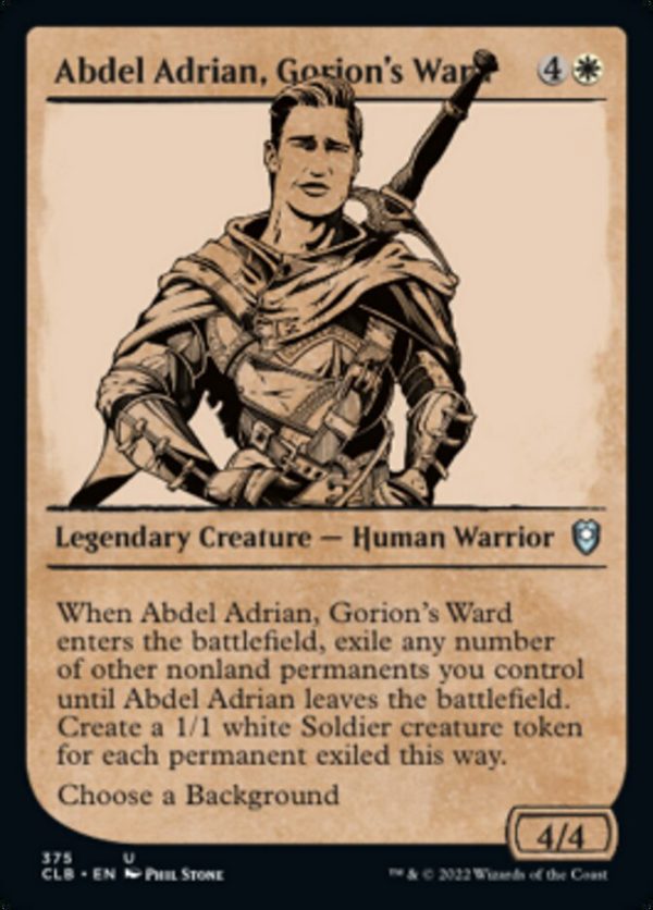 Abdel Adrian, Gorion s Ward (Showcase) [Commander Legends: Battle for Baldur s Gate] Fashion