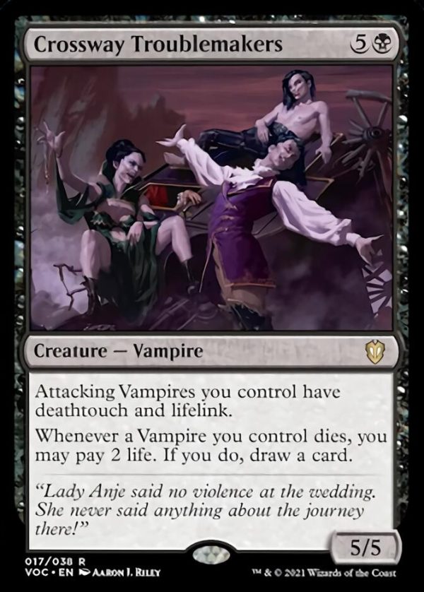 Crossway Troublemakers [Innistrad: Crimson Vow Commander] For Sale